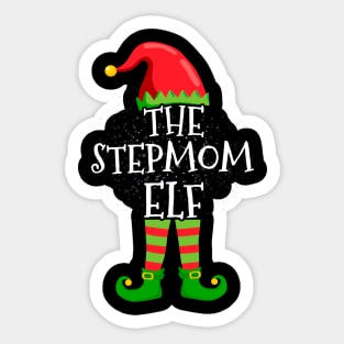 stepmom Elf Family Matching Christmas Group Funny Gift Sticker